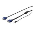 KVM Cable, 1x VGA Plug - 1x USB-A Plug / 1x VGA Plug, 3m