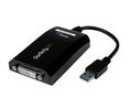 Adapter, USB-A Plug - DVI Socket / VGA Socket, 2048 x 1152, Black