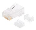 Modular Connector, Plug, RJ45, CAT6, Straight, Positions - 8, Contacts - 8, Unshielded