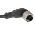 Right Angle Female 4 way M12 to Unterminated Sensor Actuator Cable, 10m