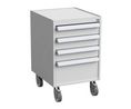 ESD Drawer Cabinet with Wheels, 60kg, 520x450x700mm