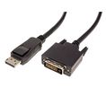 Video Cable, DisplayPort Plug - DVI-D 18 + 1-Pin Male, 1920 x 1080, 2m