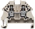 Terminal Block, Screw, Clamping Yoke, 2 Poles, 500V, 32A, 4mm², Dark Beige, Pack of 10 pieces