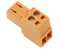 3.5mm Pitch 2 Way Pluggable Terminal Block, Plug, Cable Mount, Screw Down Termination