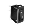 Rocker Switch, 28V, 16 A, NO, 250V, ON-OFF, IP40, Black