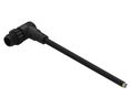 Cable Assembly, Polyamide 6.6, M12 Plug - Bare End, 8 Conductors, 2m, IP67, Angled, Black