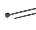 HellermannTyton Cable Tie, Outside Serrated, 385 mm x 7.6 mm, Black Polyamide