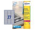 Avery Silver Adhesive High Visibility Label Sheet, Pack of 20Sheets