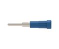 Schutzinger Blue Female Banana Connector, 2 mm Connector, Pin Termination, 60 V, Nickel Plating