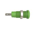 Schutzinger Green Female Banana Connector, 2 mm Connector, Tab Termination, 600 V, Nickel Plating