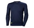 Navy Polyester Thermal Shirt, XL