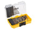 DeWALT 23-Piece Twist Drill Bit Set for Multi-Material, 12mm Max, 1mm Min, HSS-G Bits