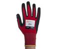 Tornado Olba Red Nylon Abrasion Resistant Work Gloves, Size 7, Polymer Coating, Pack of 10 pairs