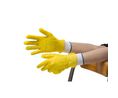 Yellow Powdered Vinyl Disposable Gloves, Size M, 200 per Pack, Pack of 200 pieces