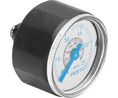 Festo R 1/8 Analogue Pressure Gauge 25bar Inline 27mm Outside Diameter