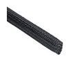HellermannTyton Expandable Braided Polyester Black Cable Sleeve, 6mm Diameter, 100m Length, Helagaine HEGP Series