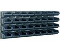 Wall Panel with Bins, 1.04m x 173mm x 440mm, Black