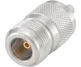 Jack, N-Type, Brass, Socket, Straight, 50Ohm, Crimp Terminal