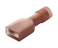 Spade Connector, Insulated, Red, 0.5 ... 1.5mm², Socket, Pack of 100 pieces