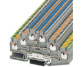 Multi-level terminal block, Push-In, 6 Poles, 500V, 20A, 2.5mm², Grey, Pack of 5 pieces