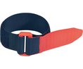 Hook and Loop -kaapeliside 360 x 25mm Polyamidi Musta / punainen