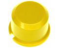Schalterkappe Rund 9.6mm Gelb Kunststoff