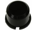 Schalterkappe Rund 9.6mm Schwarz Kunststoff
