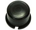 Schalterkappe Rund 9.6mm Schwarz / Transparent Kunststoff