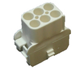 Receptacle housing, Suora, Pistoke, Asennot - 6, 5 kappaleen pakkaus