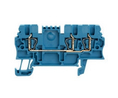 Terminal Block, Tension Clamp, 3 Poles, 500V, 17.5A, 1.5mm², Blue, Pack of 10 pieces