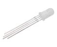 THT RGB LED 5mm B 468nm, G 520nm, R 632nm T-1 3/4