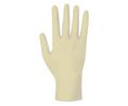 Powder Free Disposable Latex Gloves, Latex, Glove Size Medium, White, 100 ST
