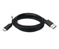 Cable, USB-C Plug - USB-A Plug, 2m, USB 3.1, Black