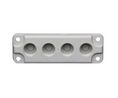 Cable Grommet Plate Set, Size 1, 4x M20, Polycarbonate, Grey