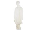 Disposable Lab Coat, L, Cotton / Polyester / Polypropylene, White