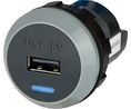 Charger, IP65, Car, 1x USB-A, 2.1A, 10W, Black