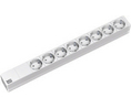 Outlet Strip 8x DE Type F (CEE 7/3) Socket - DE/FR Type F/E (CEE 7/7) Plug Grey