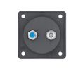 Aerial TV / SAT Wall Outlet Matte INTEGRO IEC (Coaxial) / F Connector Flush Mount Anthracite