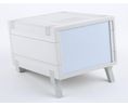 Plastic Enclosure with Air Vents, ABS, 158x199x108mm, Light Grey