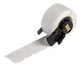 Label Roll, Vinyl, 12.7 x 9.5mm, 500pcs, Transparent / White