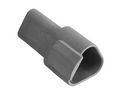Housing, PX01, Receptacle, Grey, Poles - 3
