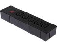 IEC C13 5 Gang Power Distribution Unit, No, 250 V ac, Fused