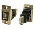 Panel Feedthrough Connector, USB 2.0 B Socket - USB 2.0 A Socket