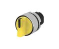 Selector Switch Actuator, 2 Positions Momentary Function / Latching Function Short Lever Yellow IP65 EAO 46 Series