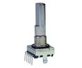 E33 Series Vertical THT Encoder, M7, 6N, 32 Detents, 2Ncm 16 PPR 15V 60min<sup>-1</sup> Through Hole IP68 PCB Pins E33 Series
