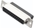 D-Sub Connector, Socket, DB-25, Crimp Terminal, Pack of 5 pieces