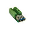 Adapter, USB-A 3.0 Socket - Terminal Block