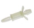 LCBS-8-01, 12.7mm High Nylon PCB Support Pillar for 4mm PCB Hole, 5.6mm Base, Pack of 50 pieces