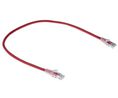 0.5m Cat5e, Red RJ45 to Male RJ45 Male, U/UTP Unshielded, Terminated PVC Sheath