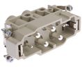 HARTING Heavy Duty Power Connector Insert, 80 A, Han K SeriesMale, 6 Contacts Poler